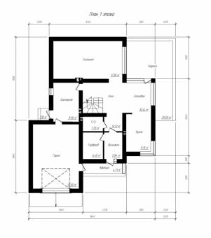 Проект удобного современного коттеджа